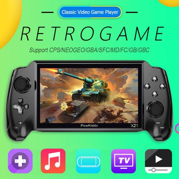 

adults handheld mini gaming player 3000 video games player dual linux retro handheld 7 inch pocket game console