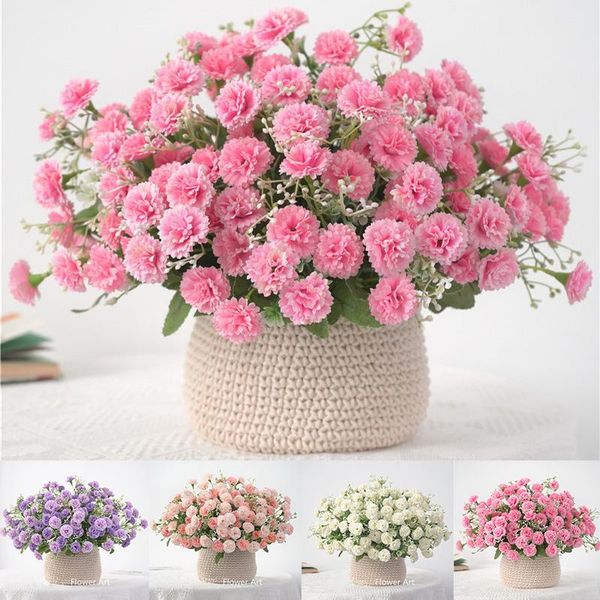 

decorative flowers & wreaths 5 fork 30 flower heads artificial carnation simulated unique elegant home decor office party 31cm