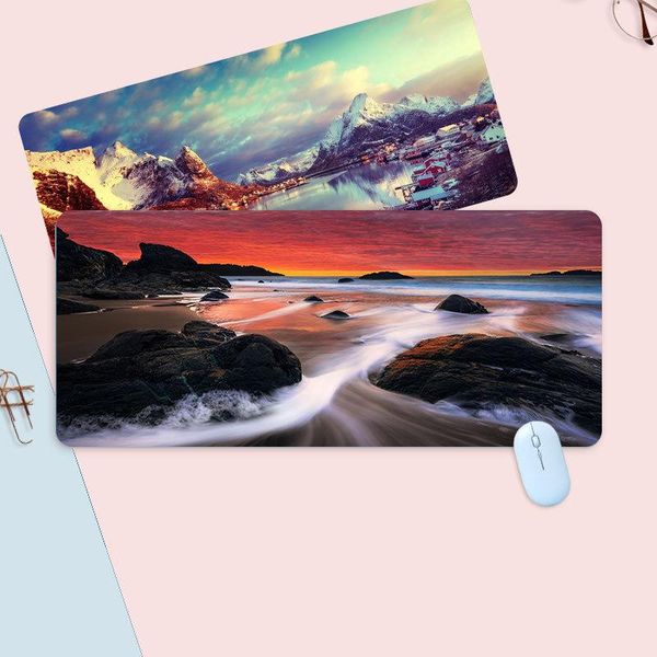 

mouse pads & wrist rests beautiful scenery pad waterproof computer gaming cushion desk mat accessories keyboard