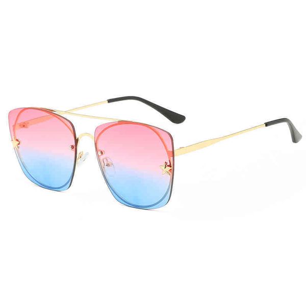 

new collection polygon star random sunglass for women fire dign fashion vintage ladi driving beach gradient sunglassmlck, White;black