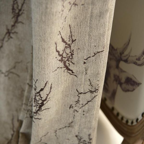 

curtain & drapes chinese american pastoral bedroom living room curtains shading the sun sets chenille jacquard floor bay window