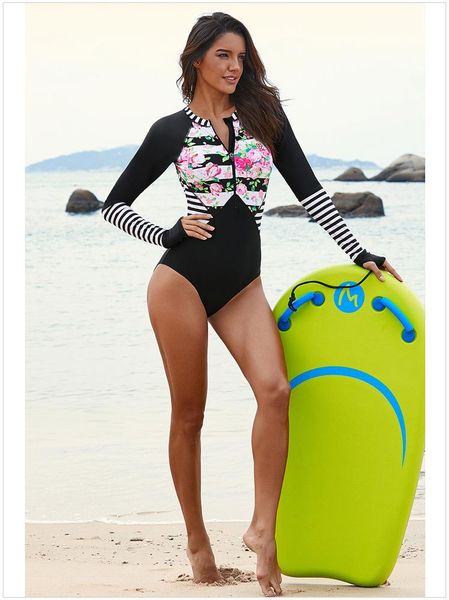 

one-piece suits women swimsuit one pieces long sleeve bikini swimwear bathing suit triangle