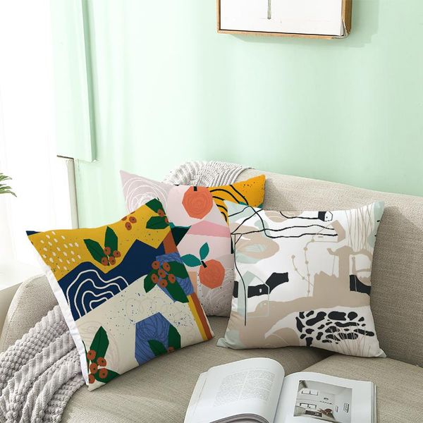 

pillow case fuwatacchi geometric irregular pciture abstract printing throw cover for home sofa decorative cushion covers