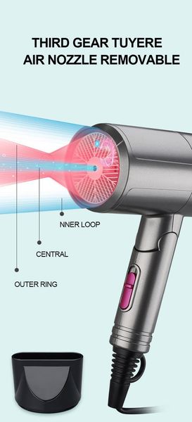 

electric hair brushes portable folding dryer radiation ionic infrared ceramic low noise compact blow for pregnancy kids home use