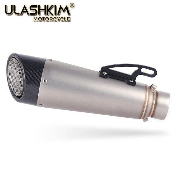 

universal motorcycle carbon fiber slip on muffler escape laser sc stickers exhaust most motorcycle
