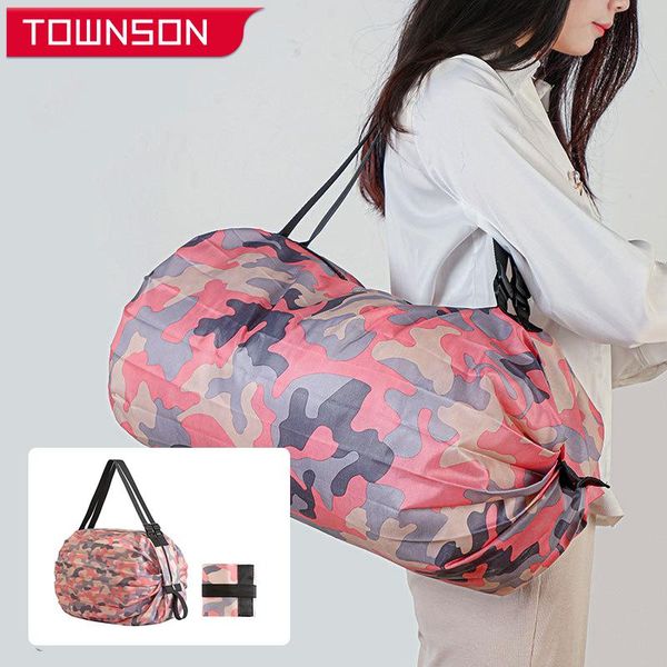 

storage bags one-shoulder portable foldable organ shopping bag supermarket quick grocery basket