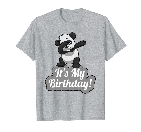

it's my birthday dabbing panda t-shirt for men, women, kids, White;black