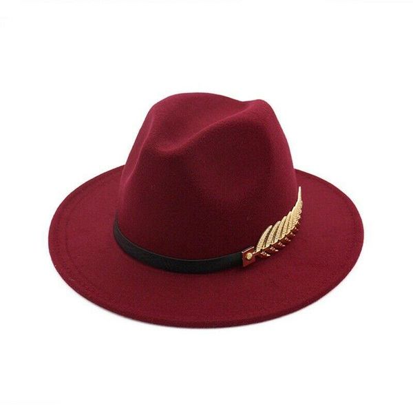 

wide brim hats 1pc women jazz hat classic woolen trilby cap panama for men dance clothes accessories drop, Blue;gray