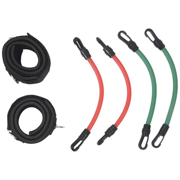 

resistance bands 6 pcs/set leg thigh latex band gym yoga exercise strong tube ankle straps pilates workout fitness tools
