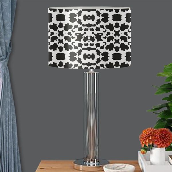 

lamp covers & shades shade cover for table floor light bedside black and white cow print lampshade home bedroom living room decor
