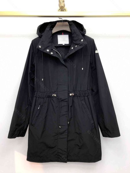 

designeg coats winter hooded jackets women high-end brand long coat knee belt waist lapel woman jackets coats 2021ss women clothes design, Tan;black