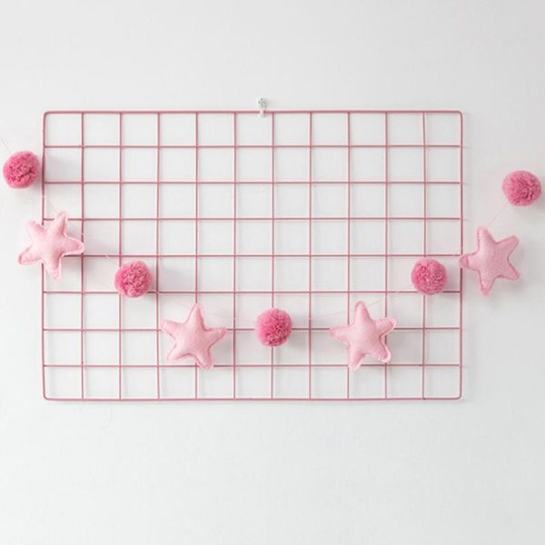 

party decoration nordic felt fabric string star garland banner tent bed mat baby shower bunting ornament kids room hanging wall decor