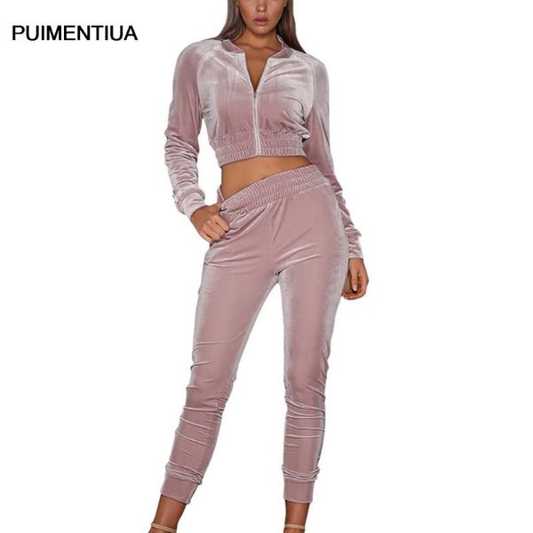 

two piece dress fashion women's set spring sportswear suit suede long sleeve sweater two-piece casual 2021, White