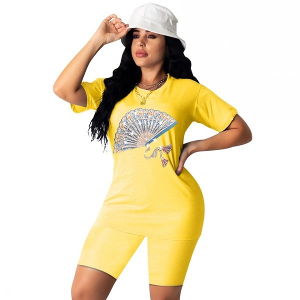 

2021 women's training will see warm puncture fitness the-neck + suit shorts two sets set of 2 pcs night sports clothes gw5e, Gray