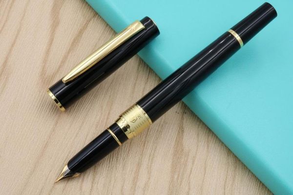 

fountain pens black metal golden piece restoring ancient ways trim m pen