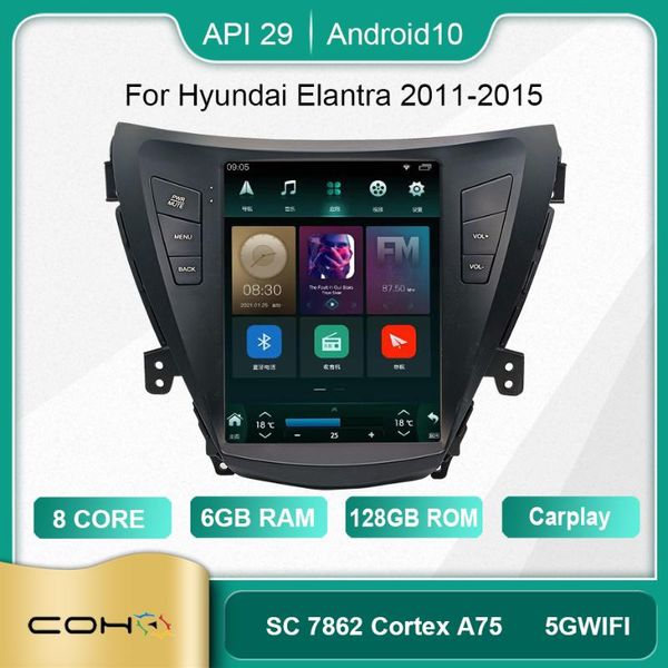 

player coho for elantra 2011-2021 android 10.0 octa core 6+128g samochodowy odtwarzacz multimedialny odbiornik stereo radio car dvd