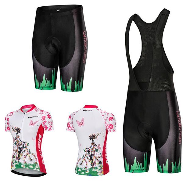 

racing sets women short sleeve cycling jersey lovely riding girl bike clothing set women's summer 2021 macaquinho ciclismo feminino, Black;blue