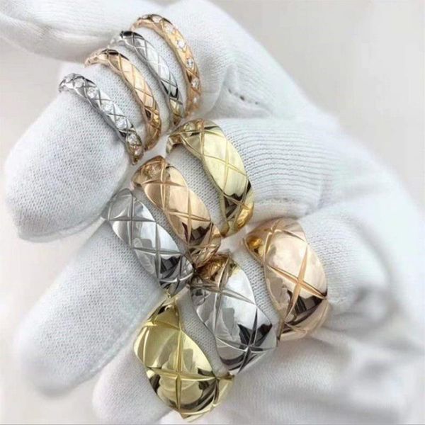 

wedding rings cutting grain rose gold&gold&silver color stainless steel, Slivery;golden