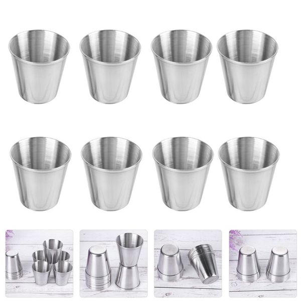

mugs 6pcs stainless steel cups s portable drinking tumblers