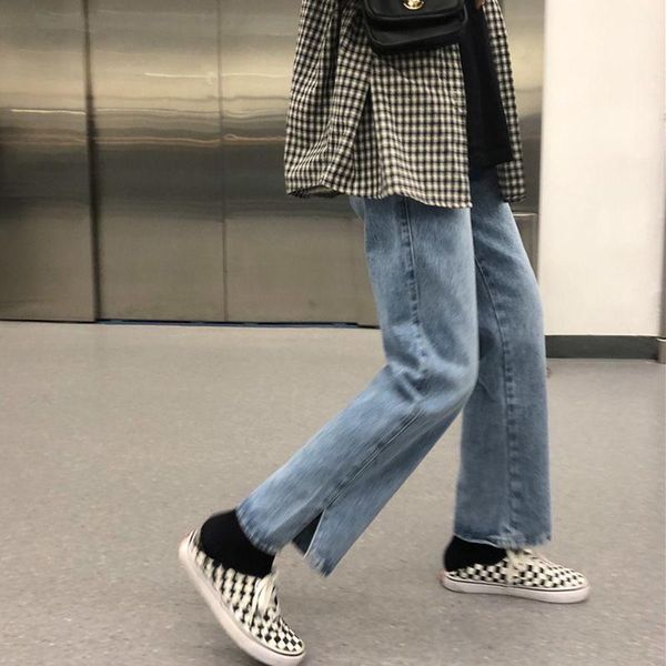 

women's jeans woman pants spring loose women straight pantalones vaqueros mujer, Blue