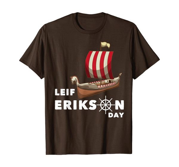 

Leif Erikson Day - Vikings Gift 9 October Raven Norseman T-Shirt, Mainly pictures