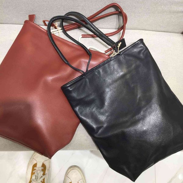 

mori's large capacity leisure hand cow leather women's shoulder bag fashion