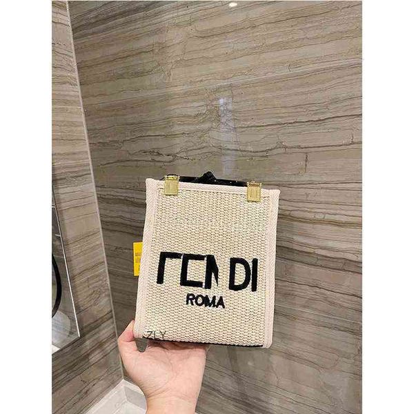 

straw shopping bag mini agate peekaboo x-tote women's one shoulder messenger zly bags