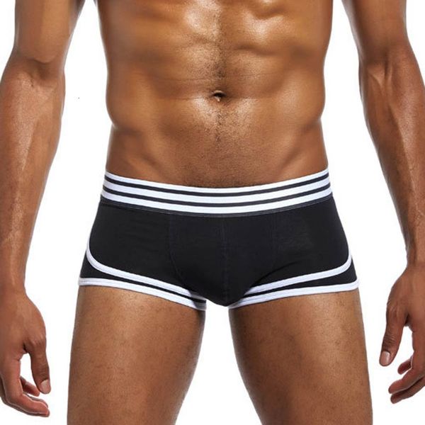 

shorts soft knickers men boxers classic men's under you bolle pouch cueca masculina, Black;white
