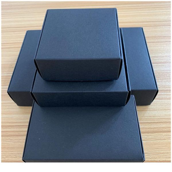 

24pcs multi size paper soap box kraft paper gift box package with clear pvc window candy favors arts&krafts display k qylzuy