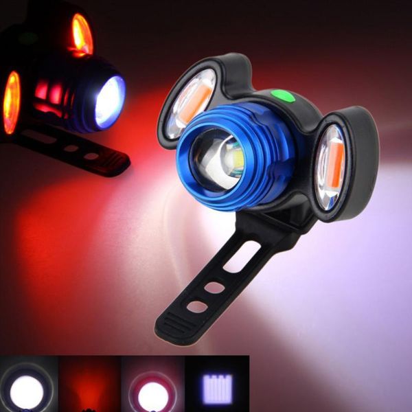 

bike lights lamp 3000lm waterproof rechargeable cob adjustable 4 modes cycling accessories convenient vintage headlight 3 colors