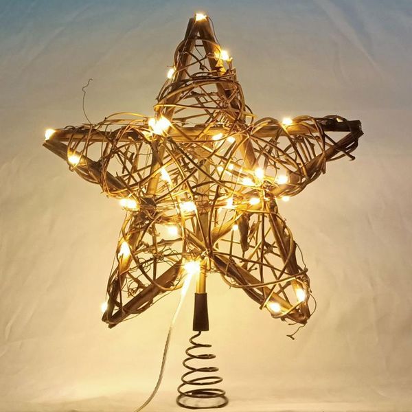 

christmas decorations tree star decoration led vine usb copper wire string light