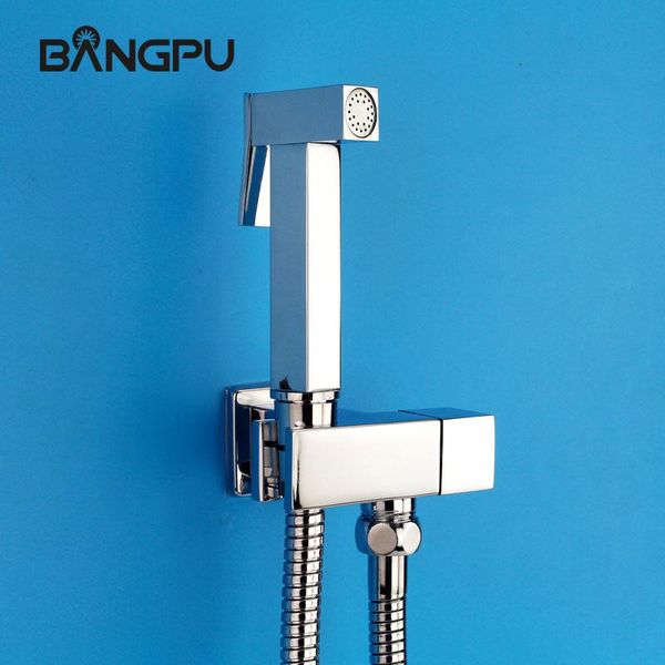 

bidet faucets bangpu handheld toilet sprayer set kit brass faucet wall mounted bathroom shower chrome
