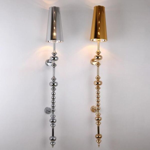 

wall lamps modern lamp stacked metal ball chrome golden silver led sconce light home decoration indoor luces lighting fixture