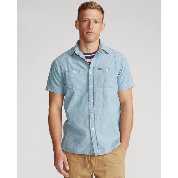 

men's casual shirts cotton men denim blue short sleeve shirt summer, White;black