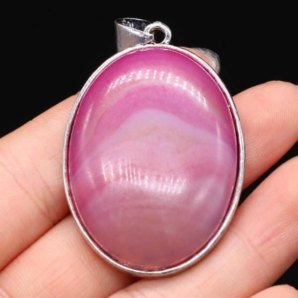 

charms -selling boutique natural stone alloy pendant egg-shaped fashion high-quality for making diy necklace accessories, Bronze;silver