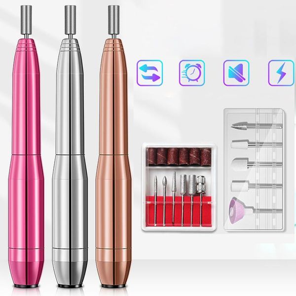 

nail drill & accessories professional machine electric manicure milling cutter set files bits gel polish remover tools 20000rpm bit