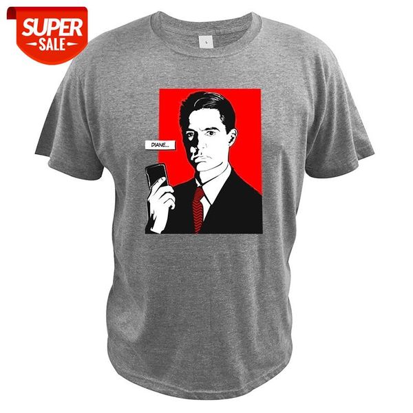 

twin peaks tshirt american horror tv dale cooper tshirt pure cotton comfortable eu size tee #4w8i, White;black