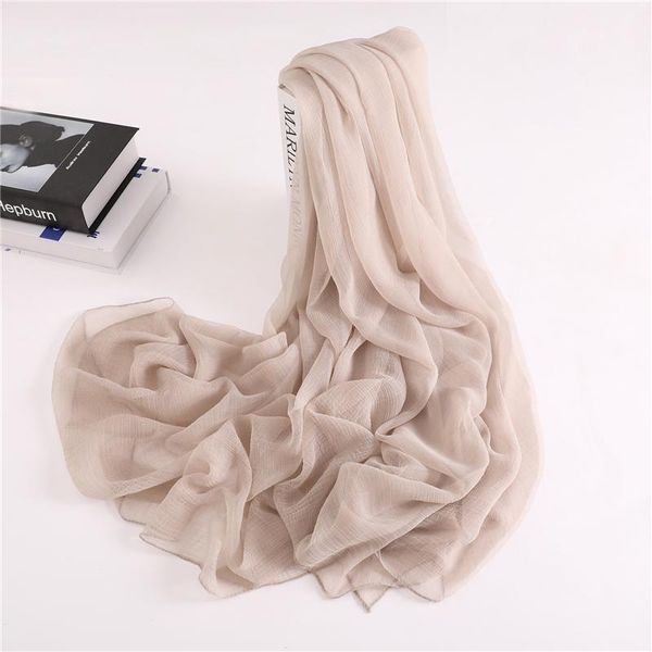 

women's swimwear 2021 zomer vrouwen sjaal mode effen kleur big size zijden sjaals voor lady pashmina bandana winter en wraps hijab stol, White;black