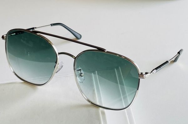 

pilot sunglasses for men silver frame green gradient lens men fashion sun glasses uv400 protection eyewear summer with box, White;black