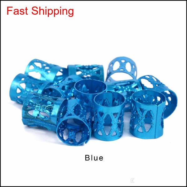 

colorful hair rings dreadlock beads adjustable hair braid cuff clip 10mm micro r qylhzm lipper, Black;brown