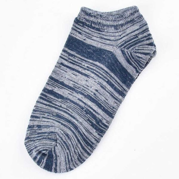 

1 pair new spring summer boat male random streep men cats slippers breathing mesh mountain socks, Black