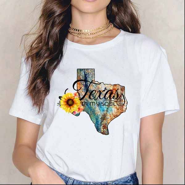 

american sweet home texas t shirt women vintage graphic tshirt femme summe camisetas mujer tees girl funny lovely t, White