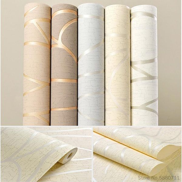 

wallpapers 10m on-woven wallpaper simple roll bedroom dinning living room wall covering modern 3d paper home decor stickers