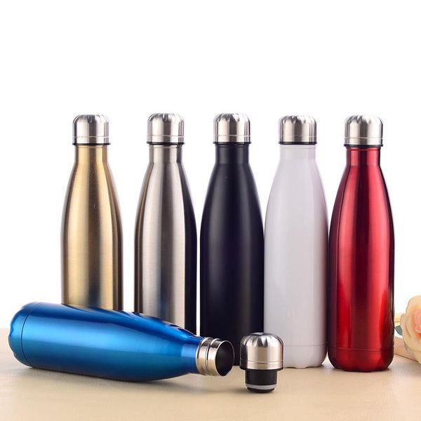 

water bottles explosive stainless steel cola bottle outdoor double vacuum 304 flask sports cup travel pot