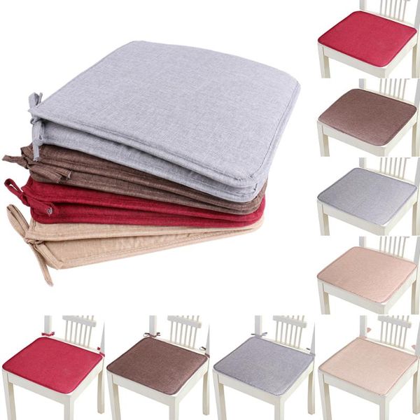

cushion/decorative pillow non-slip sofa seat cushion solid color square pad chair soft pillows for padchair chairs 40x40cm 1/2/4/6 pcs