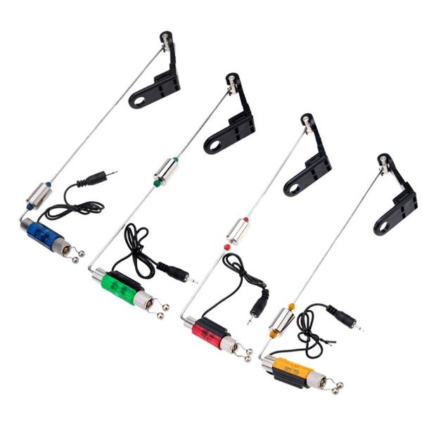 

wireless fishing alarm swinger iron fishing alerts bite alarm hanger swinger led light illuminated indicator tackle