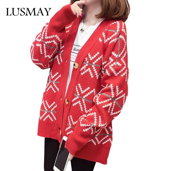 

women's sweaters winter christmas cardigans women sweater 2021 fashion single breasted pockets cardigan knitwear casual red, White;black