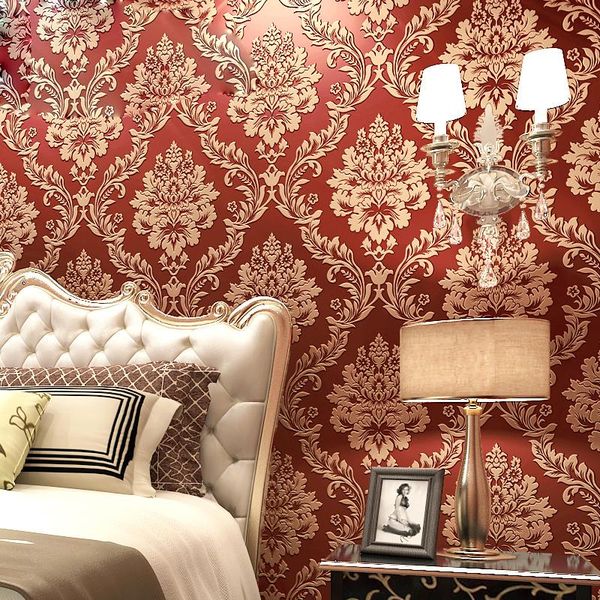 

wallpapers european 3d luxury gold non-woven living room bedroom el clothing store wallpaper high-end wall paper rolls