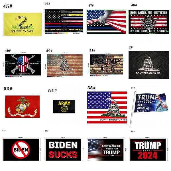 Флаги 80 Дизайн Прямой фабрика 3х5 футов 90*150 см Сэша Америка снова Флаг Трампа на 2024 г. Президент США Баннер