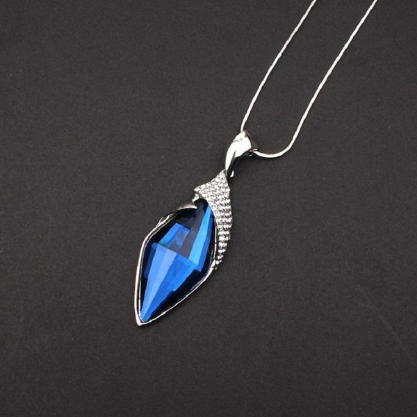 

pendant necklaces geometric long necklace for women simple crystal sweater accessory christmas gifts, Silver